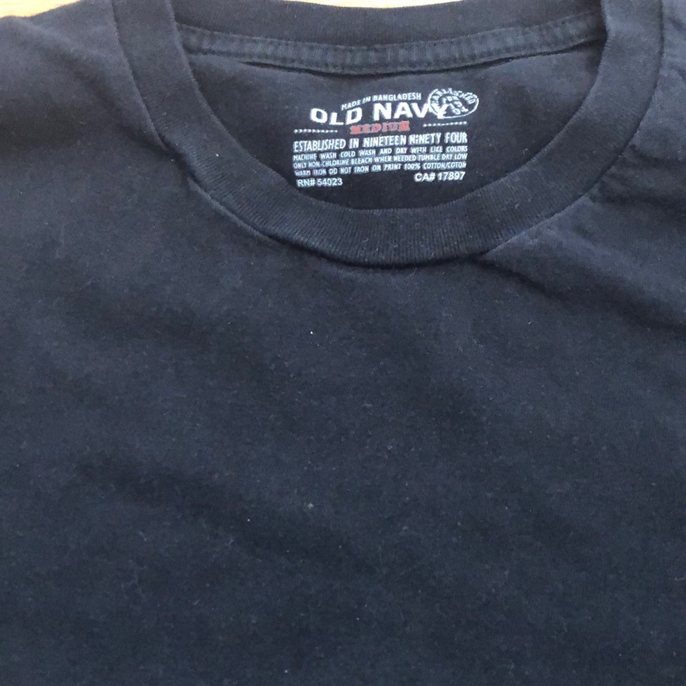 Generic Men's Black Cotton T-Shirt